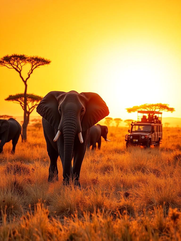 Safari wildlife adventure in Africa